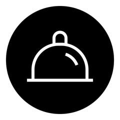 Food Circular glyph icon