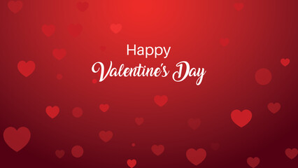 valentines day red background with hearts	