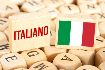 Verschiedene Buchstaben und Italienisch Lernen
