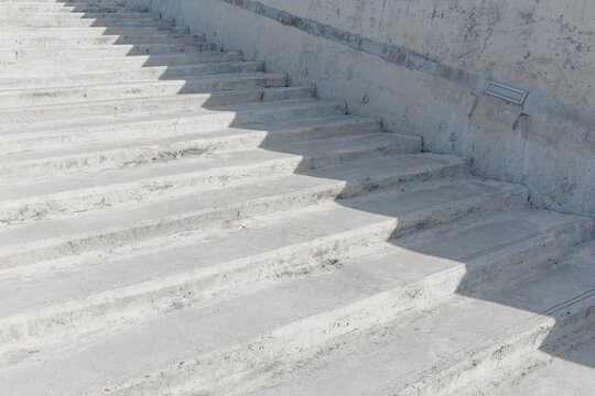 Concrete stairs and shadow.