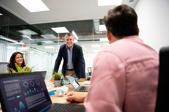Businesspeople During Important Meeting