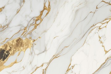 luxurious marble texture background with gold streaks, generative ai composite,
