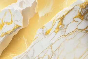 luxurious yellow marble texture background, generative ai composite