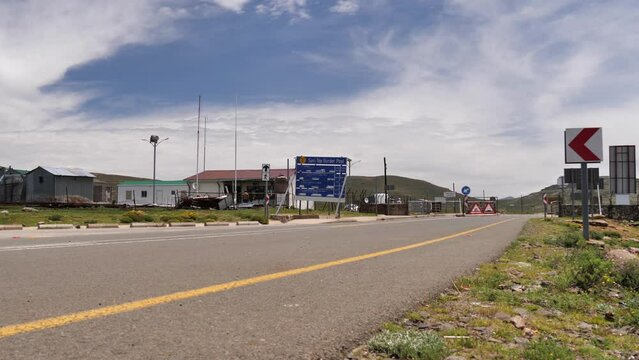 Not much action at Sani Top Border Post, Sani Pass Lesotho Africa