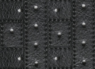 Abstract black leather belt background,leather texture.