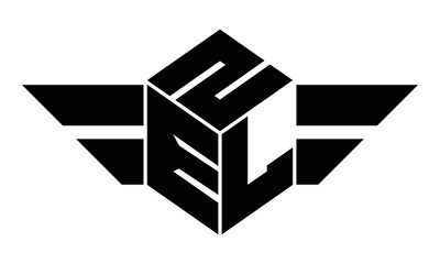 ZEL three letter gaming logo in polygon cube shape logo design vector template. wordmark logo | emblem logo | monogram logo | initial letter logo | sports logo | minimalist logo | typography logo | - obrazy, fototapety, plakaty