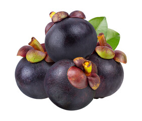 Mangosteen isolated on transparent png