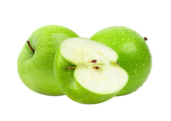 Green Apple on transparent png