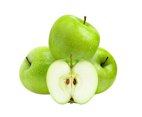 Green Apple on transparent png