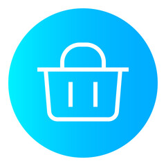 Shopping Cart Circular gradient icon