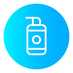 Spray Circular gradient icon