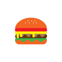hamburger  vegetable cheese tomato illustration