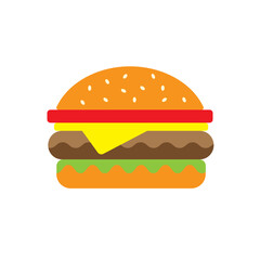 delicious hamburger illustration