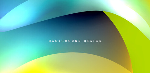 Beautiful liquid shapes with fluid colors abstract background