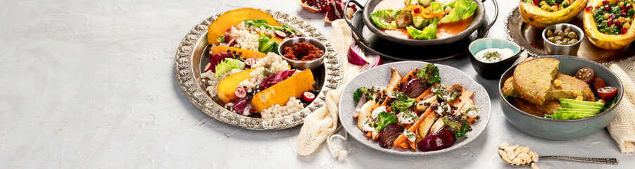 Vegetarian food concept.