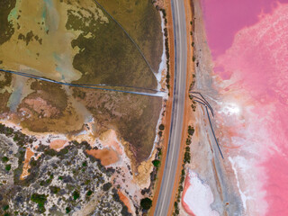 Pink Lake, Hutt Lagoon - Perth, Western Australia 