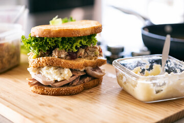 Thanksgiving Leftovers Sandwich With Moistmaker