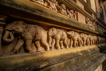 Fototapeta premium Kelaniya Rajamahaviharaya ancient Buddhist historical building architecture in Sri Lanka 