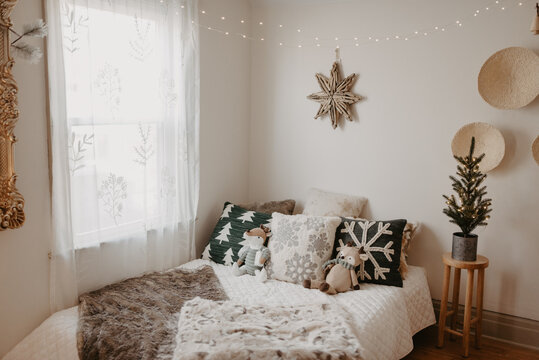 Christmas Decorations in a bedroom