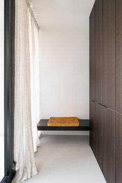 seat in dressing room