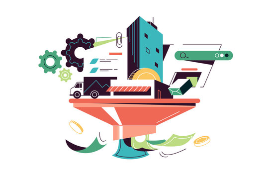 Business profit process of generating profit