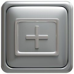 Obraz premium icono 3d de agregar