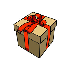 gift box vector logo for merry christmas.