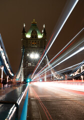 Fototapeta na wymiar tower bridge at night - London