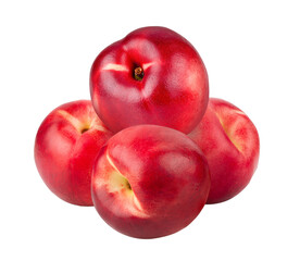 Nectarine fruit isolated on transparent png