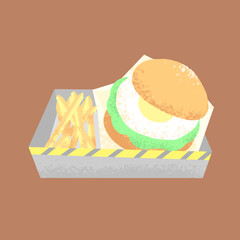 Hamburger-illustration