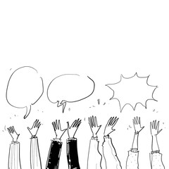 applause hand drawn