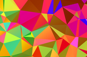 Abstract geometrical background consisting of multicolored triangular polygons
