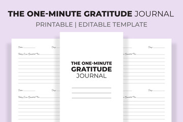 The One-Minute Gratitude Journal