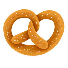 Cute bakery illustration food elements set collection