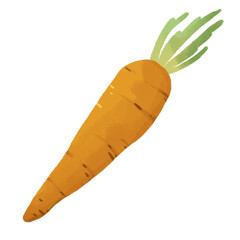 illustration of a carrot cute element