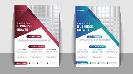Modern Corporate Business flyer template vector design, Full Editable marketing business proposal poster, Creative promotion and advertising leaflet layout.