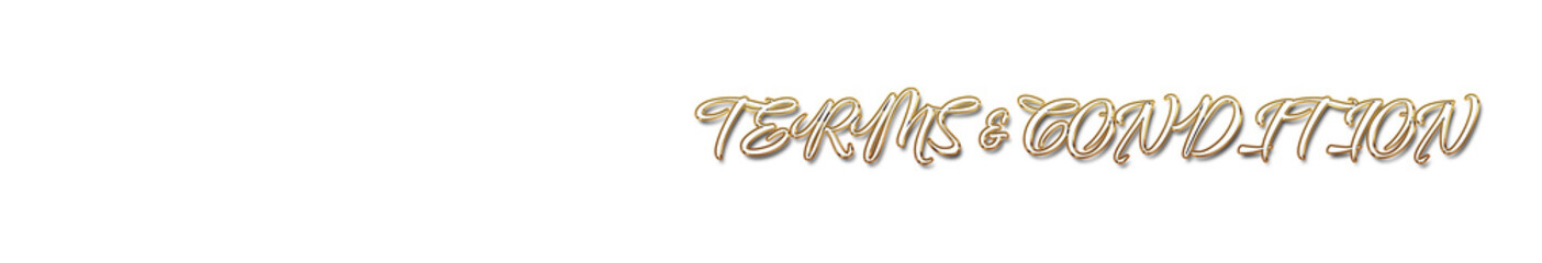 Naklejka premium Terms and condition word gold typography banner with transparent background 