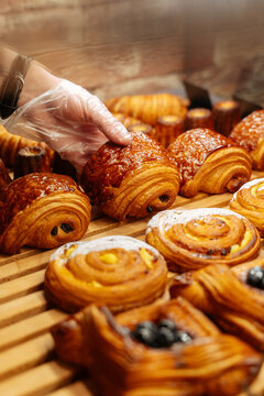 sweet pastry in display
