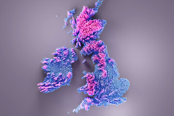 UK Height data visualization