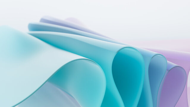 Abstract 3D Glass Shapes