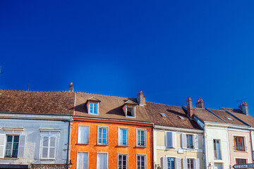Fototapeta na wymiar Provins, FRANCE - June 11, 2022: Street view of old village Provins in France