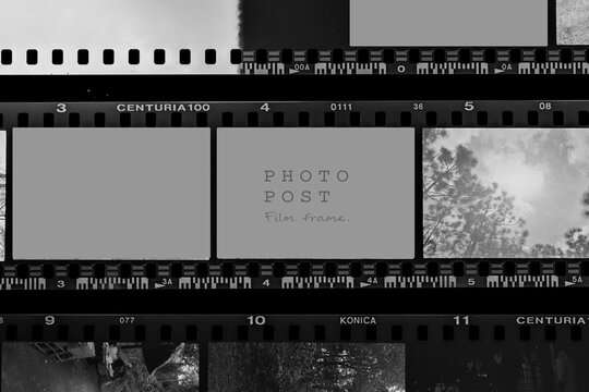 Bangkok, Thailand - December 19, 2021 film collections frame.black and white Films.