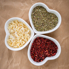 Colors of the Italian flag in spices