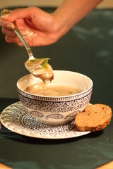 delicious cream of mushroom soup