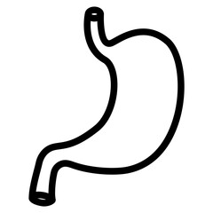 stomach line icon
