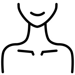 neck line icon