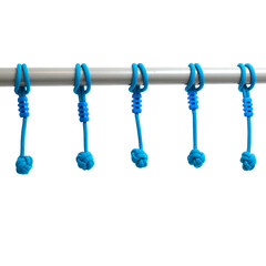 Climbing frame accessories on white background