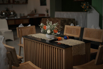 Table and Chairs in Wedding Ceremony Decoration