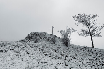 Winterlandschaft Rhön- Wanderung auf den Wachtküppel(705m) 6