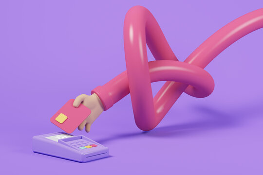 Credit Card Contactless Payment 3D 